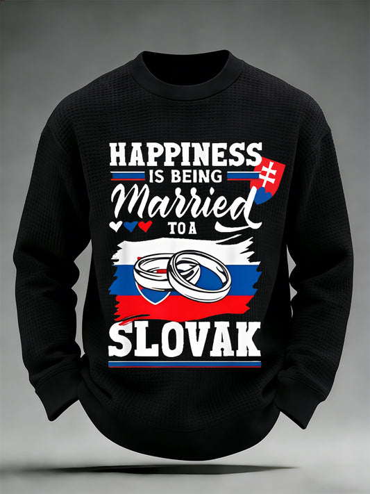 Pánske vafle tričko s dlhým rukávom