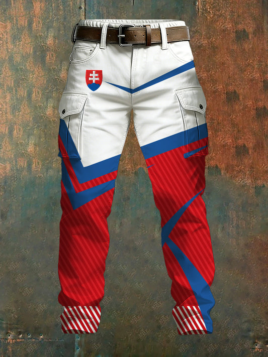 Pánske české umelecké tlače nohavice