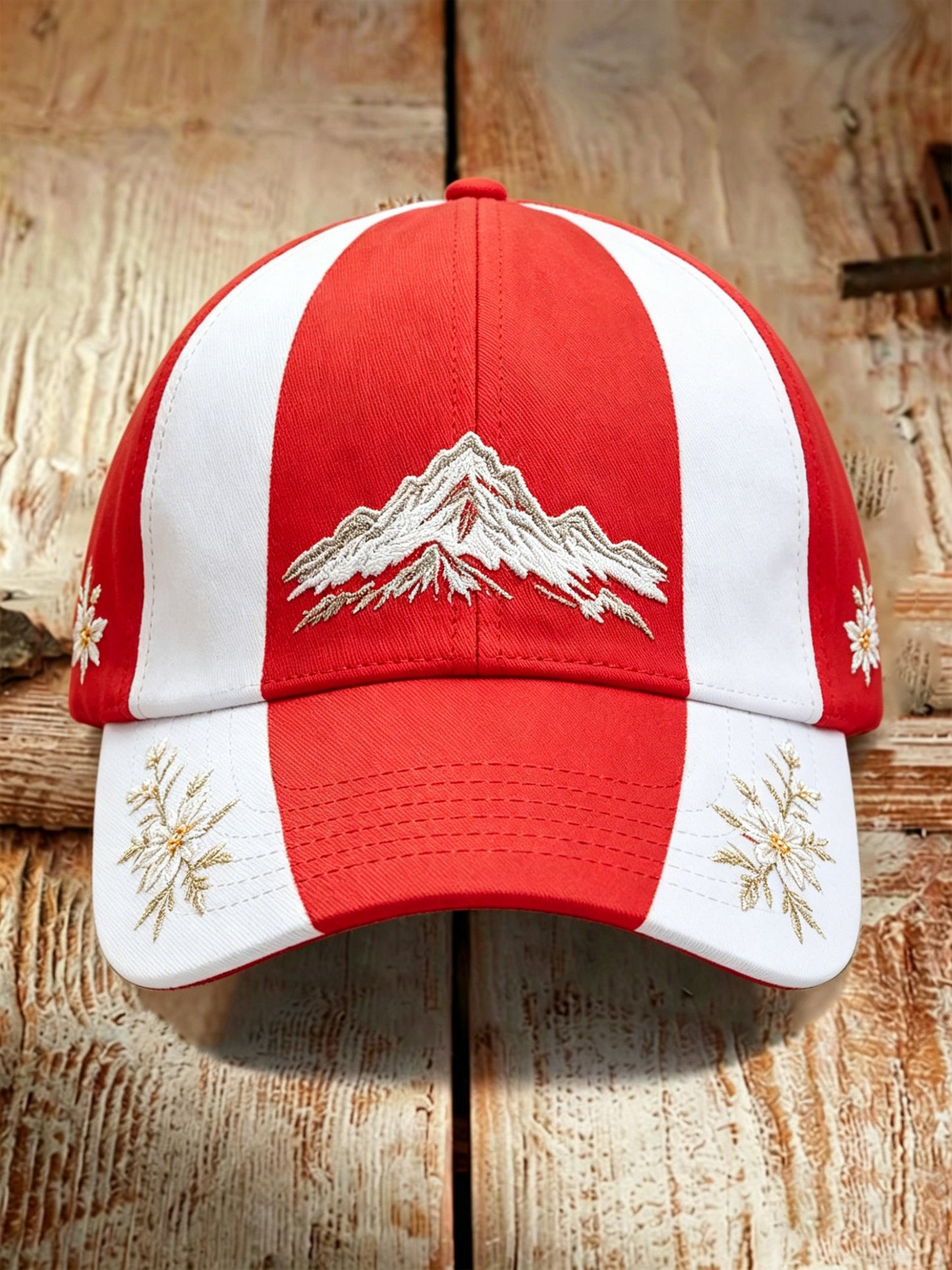 Unisex schweizerisch rot-weiß Kunstprint Langarm-Casual-Hut