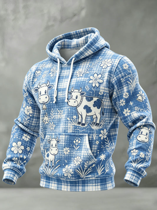 Langärmliges Sweatshirt für Herren mit Landschafts muster