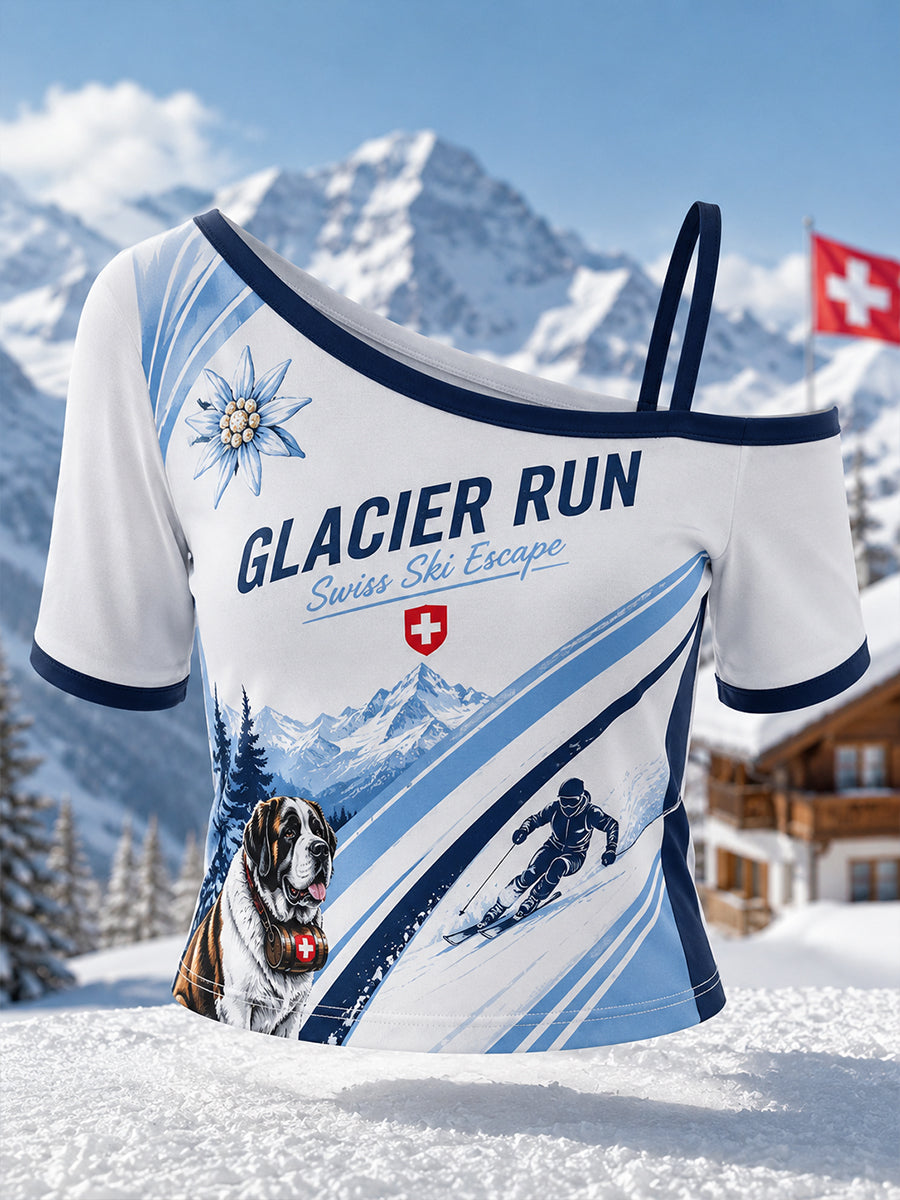 Damen Ski Alpin Print Tank Top
