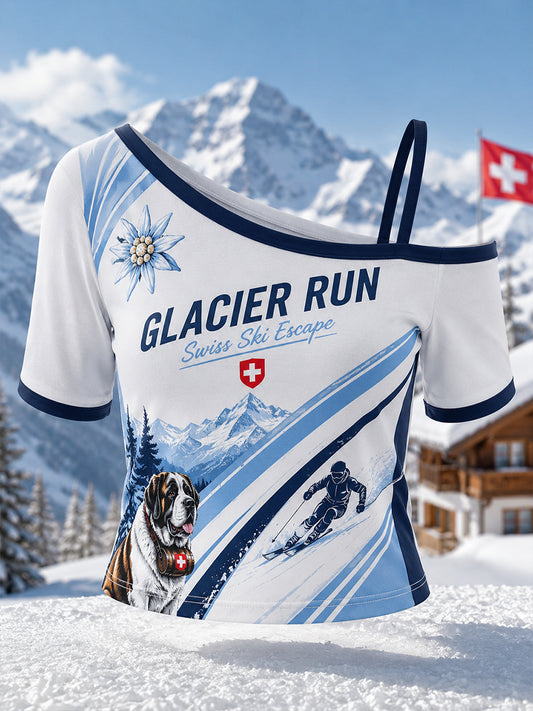 Damen Ski Alpin Print Tank Top