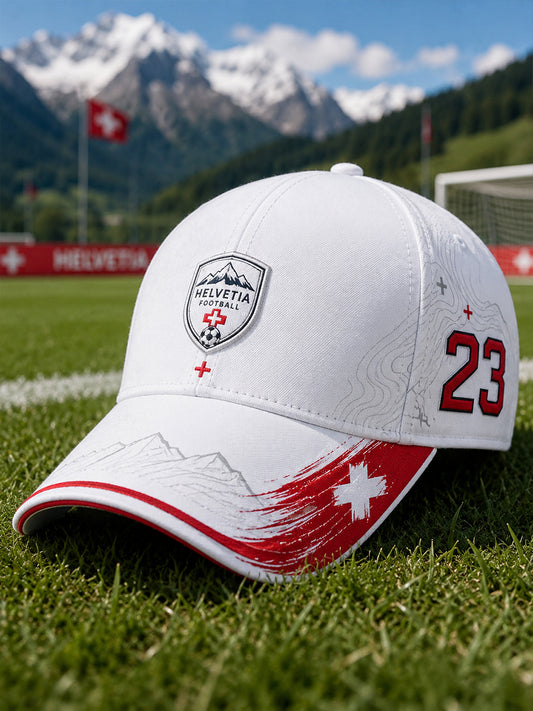 Mütze mit alpin inspiriertem Fußball-Grafikdruck