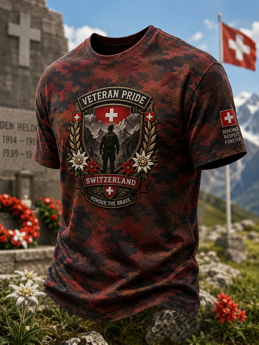 Kurzarm-T-Shirt für Männer mit Tarnung im Militärs til