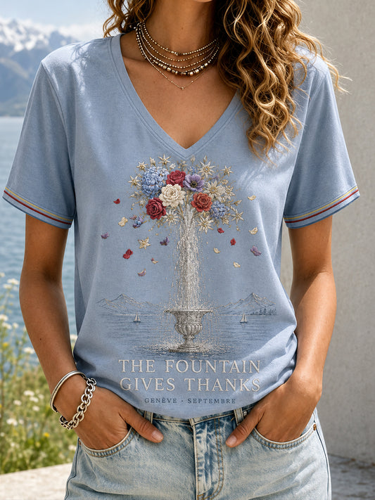 Damen-T-Shirt mit Schweizer Jeûne genevois-Kunstdruck