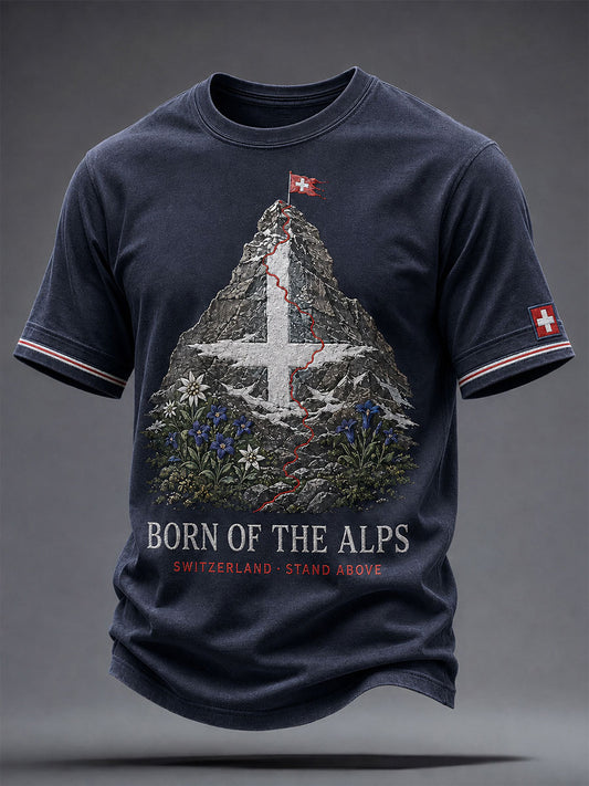 Herren-T-Shirt mit Schweizer Kunst-Print