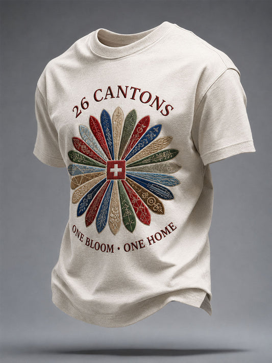 Herren-T-Shirt mit Schweizer Kunst-Print