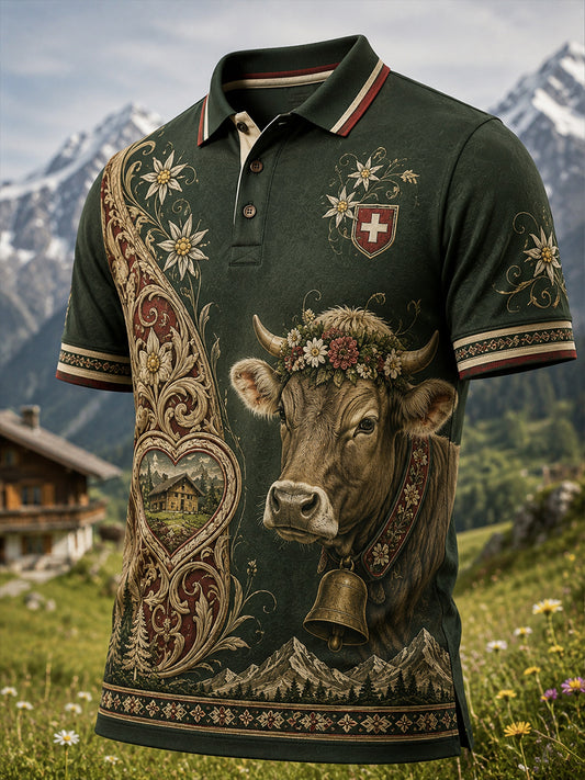 Kunstdruck-Polo zum Schweizerischen Viehhüterfest der Männer