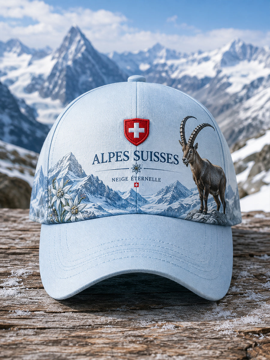 Alpine Gedenk-Grafik-Print-Hut