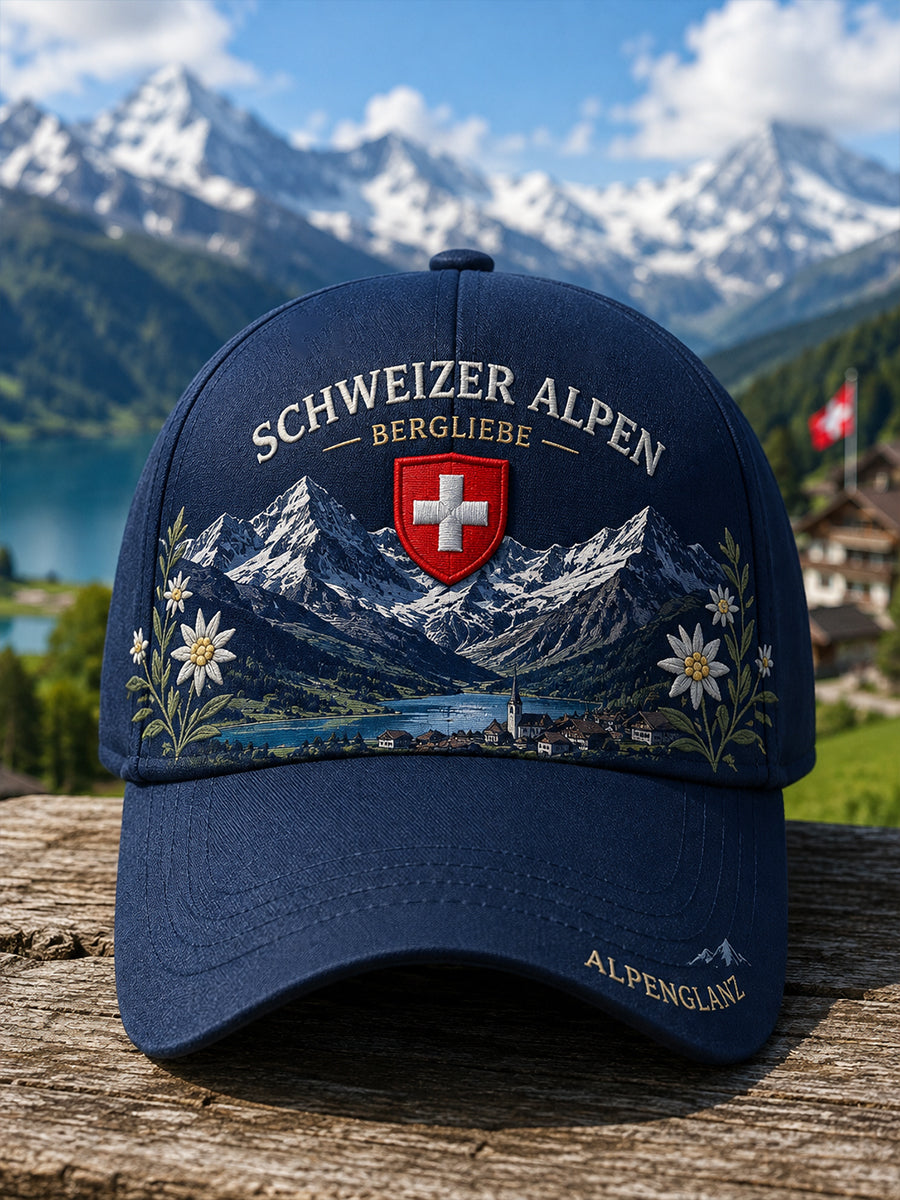 Alpine Gedenk-Grafik-Print-Hut