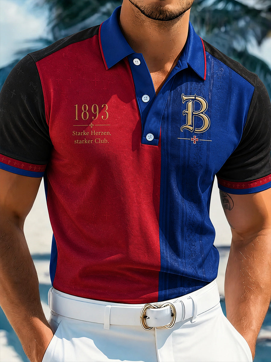 Herren-FC-Basel-Kulturgefühl-Kunstdruck-Polo-Shirt