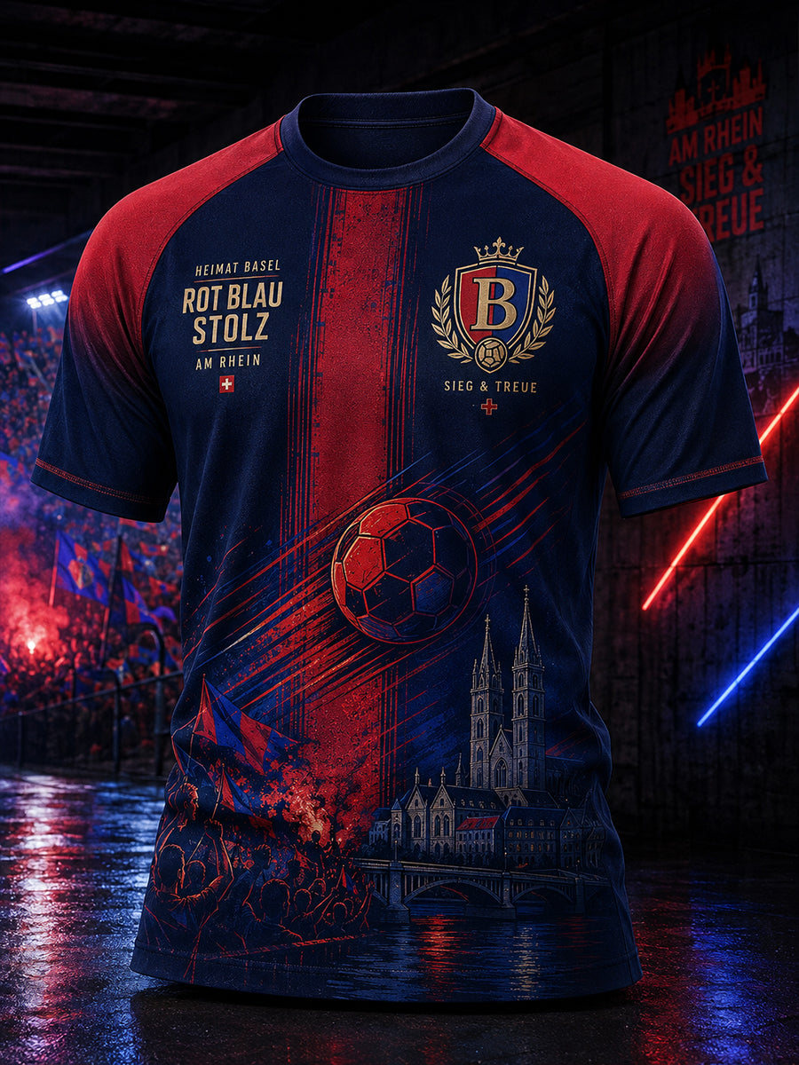 Grafik-Raglan-T-Shirt mit kurzen Ärmeln zum Jubiläum des Herrenfußballclubs