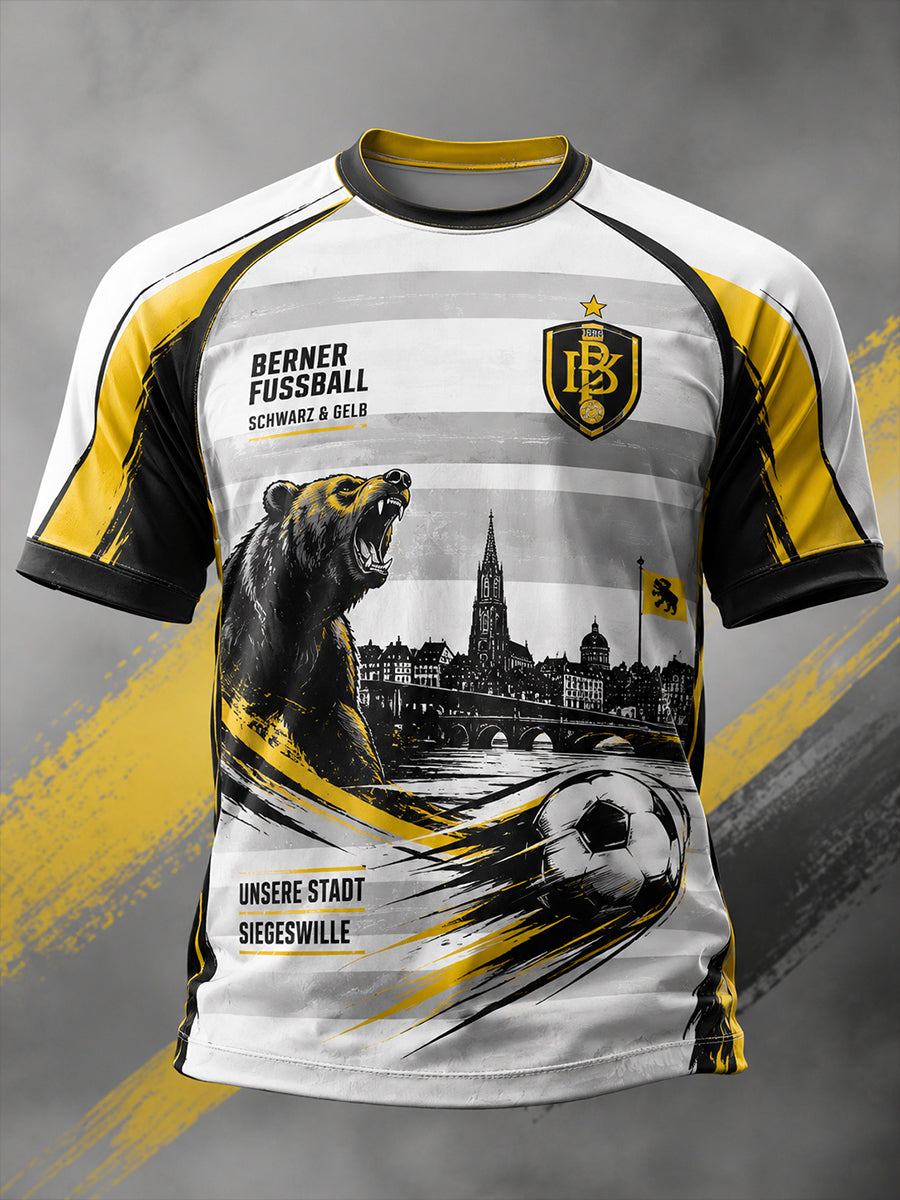 Grafik-Raglan-T-Shirt mit kurzen Ärmeln zum Jubiläum des Herrenfußballclubs