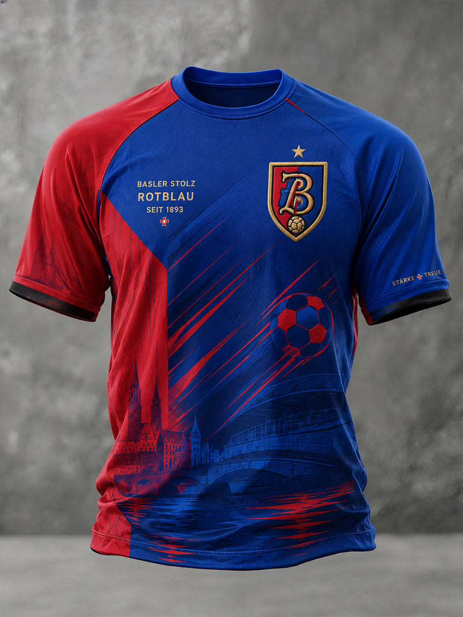 Grafik-Raglan-T-Shirt mit kurzen Ärmeln zum Jubiläum des Herrenfußballclubs