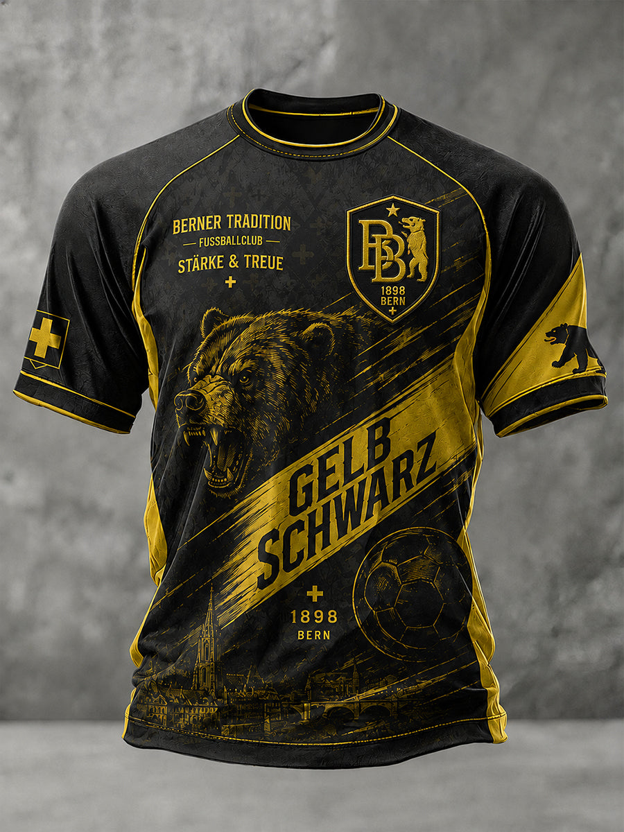 Grafik-Raglan-T-Shirt mit kurzen Ärmeln zum Jubiläum des Herrenfußballclubs