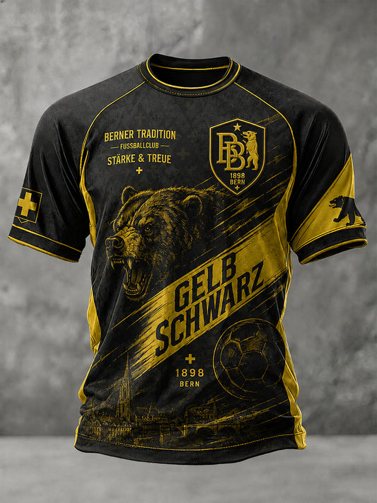 Grafik-Raglan-T-Shirt mit kurzen Ärmeln zum Jubiläum des Herrenfußballclubs
