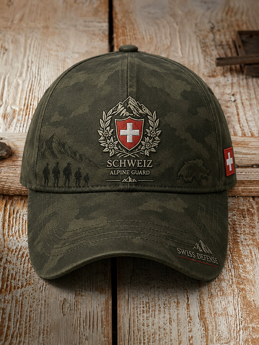 Herrenhut im Vintage-Stil mit militärinspiriertem Muster