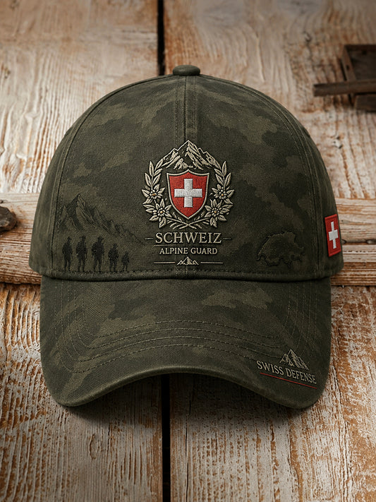 Herrenhut im Vintage-Stil mit militärinspiriertem Muster