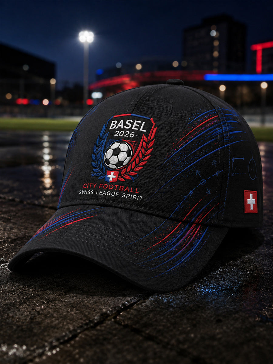 Herrenfußballclub-Hut mit Grafikdruck