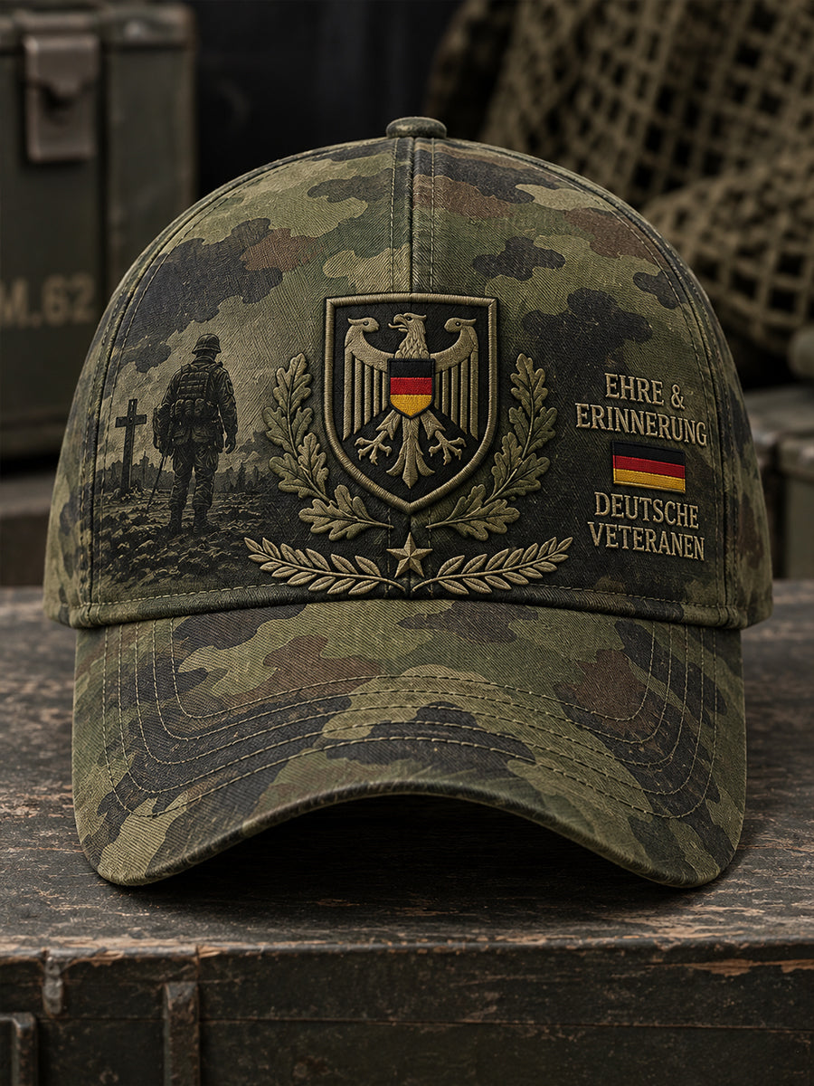 Unisex-Mütze mit denkmalhaften Veteranen-Prints