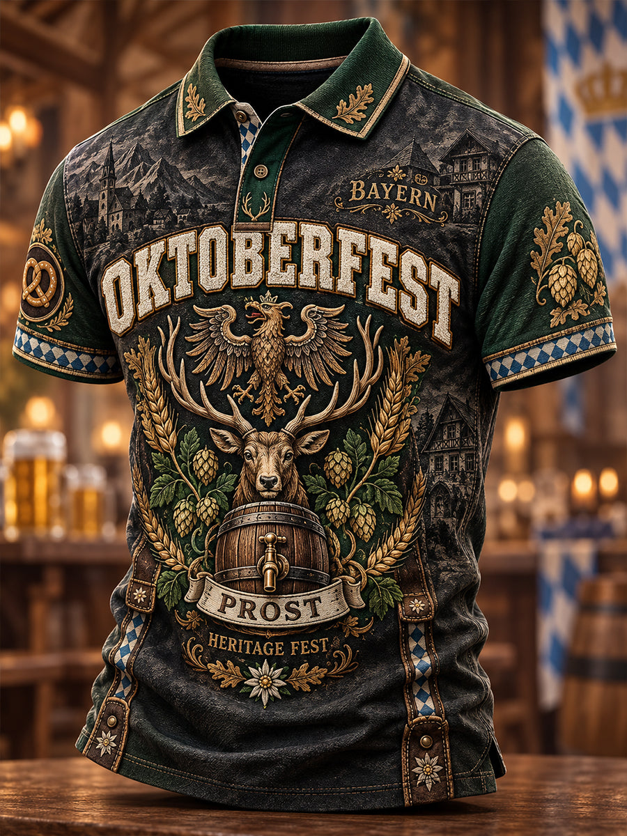 Herren Das Münchner Oktoberfest Polo Shirt